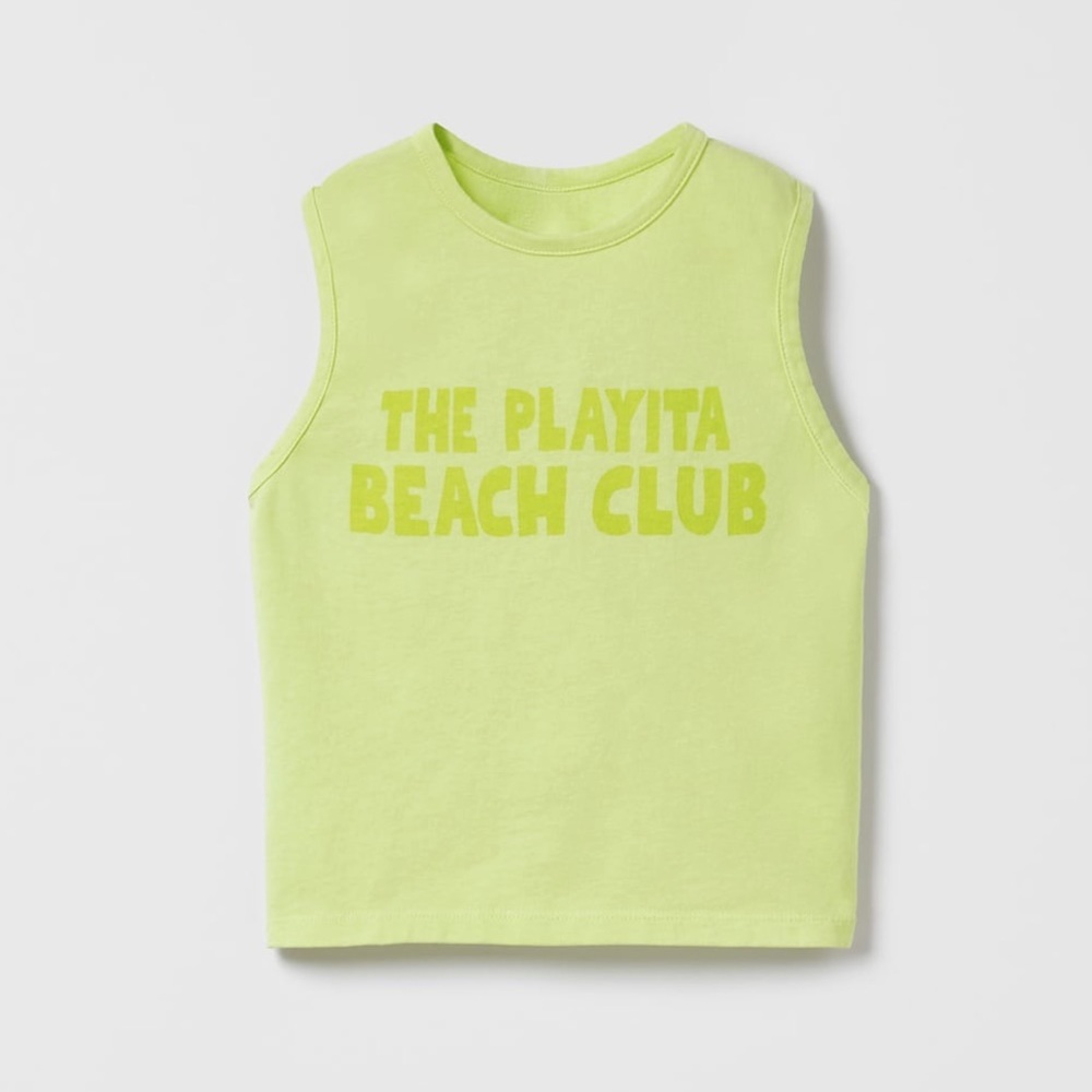 Zara Text Tank Top